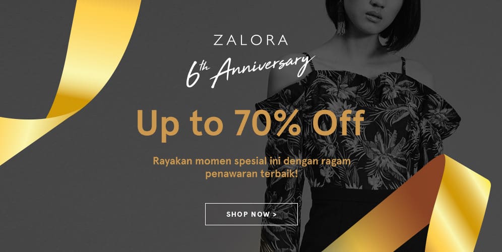 Anniversary Zalora diskon hingga 70 persen