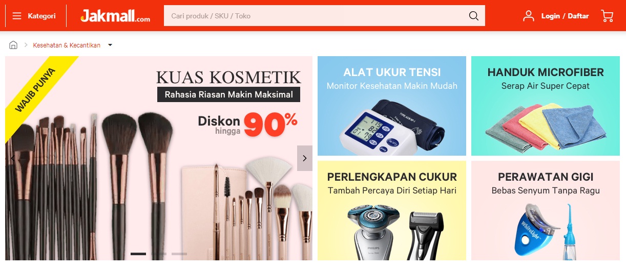 Budget Rp150 ribu dapat 4 item make-up, plus 32 brush set