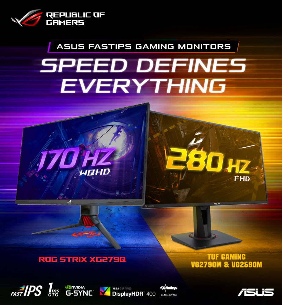 ASUS kenalkan serangkaian perangkat monitor gaming terbaru