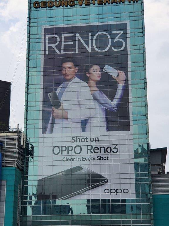 Iklan di Gedung Veteran RI, Oppo tampilkan hasil 108MP Ultra Clear Image Reno3