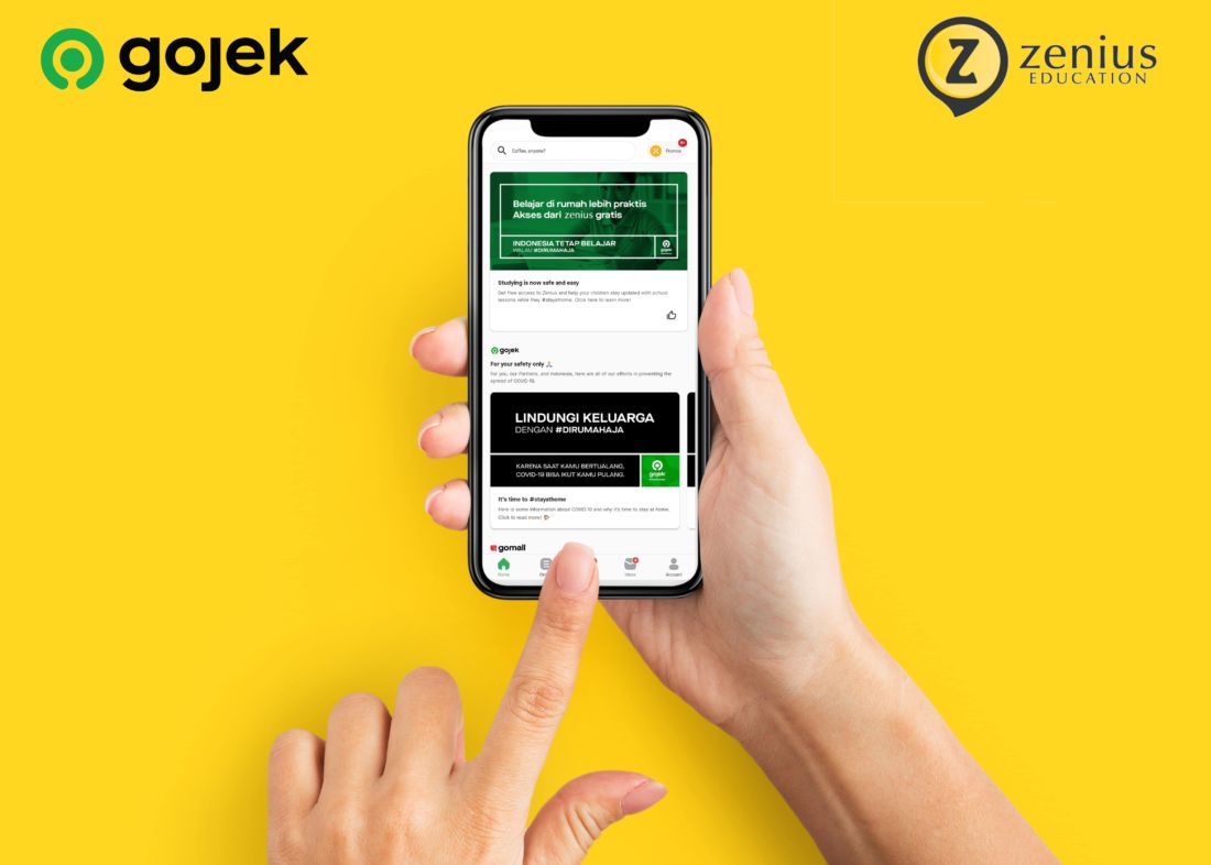 Gandeng Zenius, Gojek sediakan layanan belajar online gratis