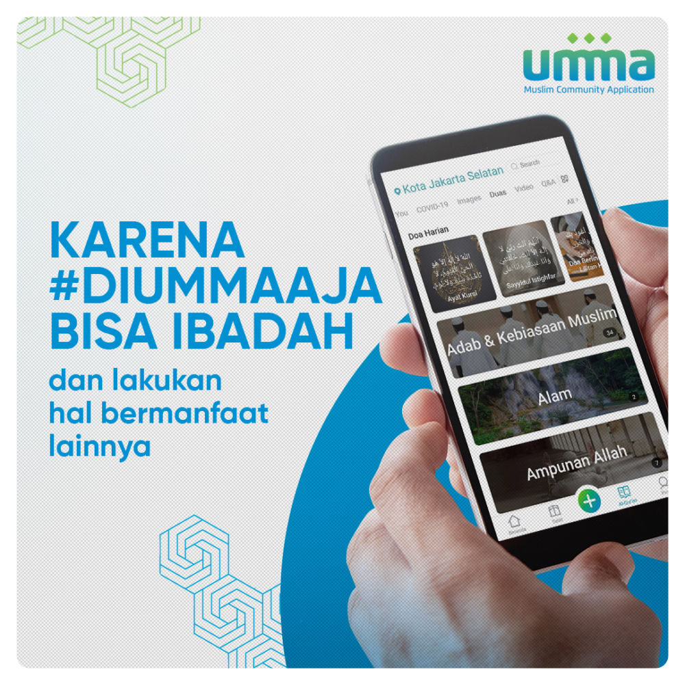 Di bulan Ramadan, aplikasi Umma punya fitur khusus ibadah #diummaaja