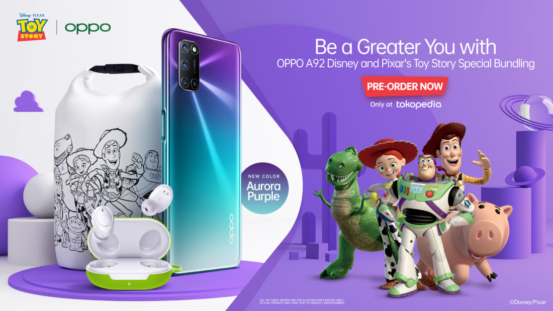 Hari ini, Oppo A92 Disney and Pixar’s Toy Story bundling edition siap dijual!