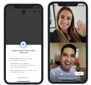 Tinder hadirkan fitur terbarunya, face to face video chat