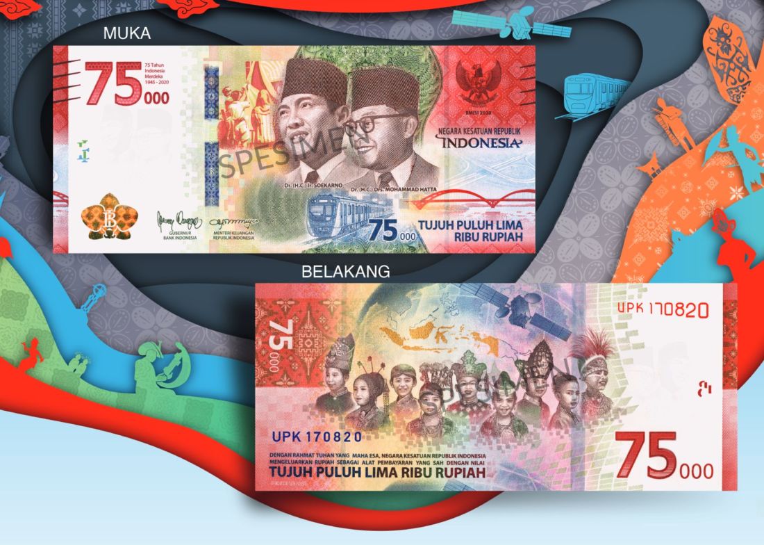 Rayakan Hari Kemerdekaan Ke-75, Bank Indonesia keluarkan Uang Rupiah 75 Ribu