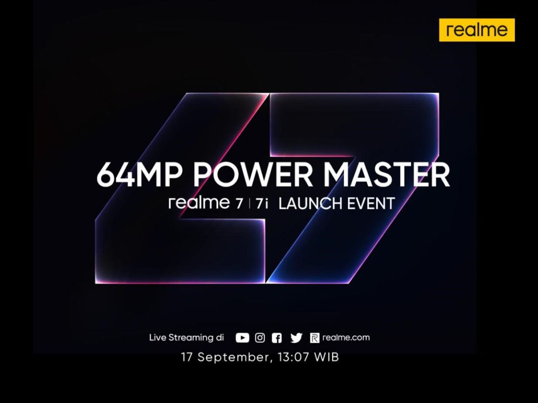 Realme umumkan akan rilis seri Realme 7 dan Realme 7i 64MP di Indonesia