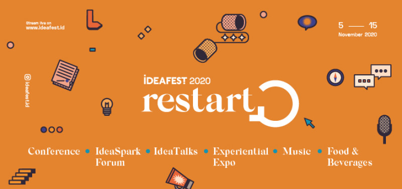 Festival Kreatif Virtual IDEAFEST 2020 “Restart” bakal digelar secara virtual