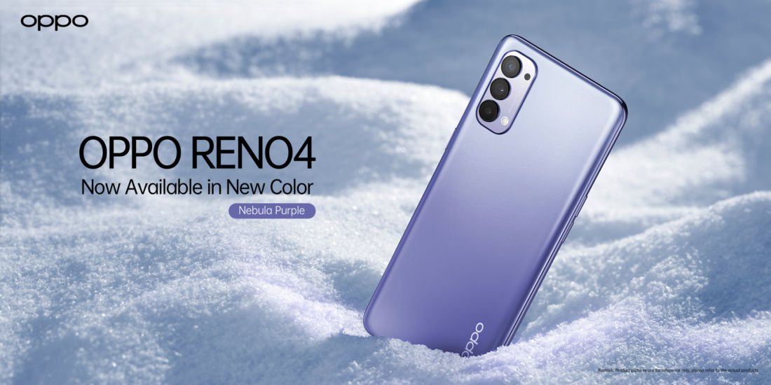 Jadi Trendsetter Smartphone 2020, OPPO perkenalkan Reno4 Warna Nebula Purple