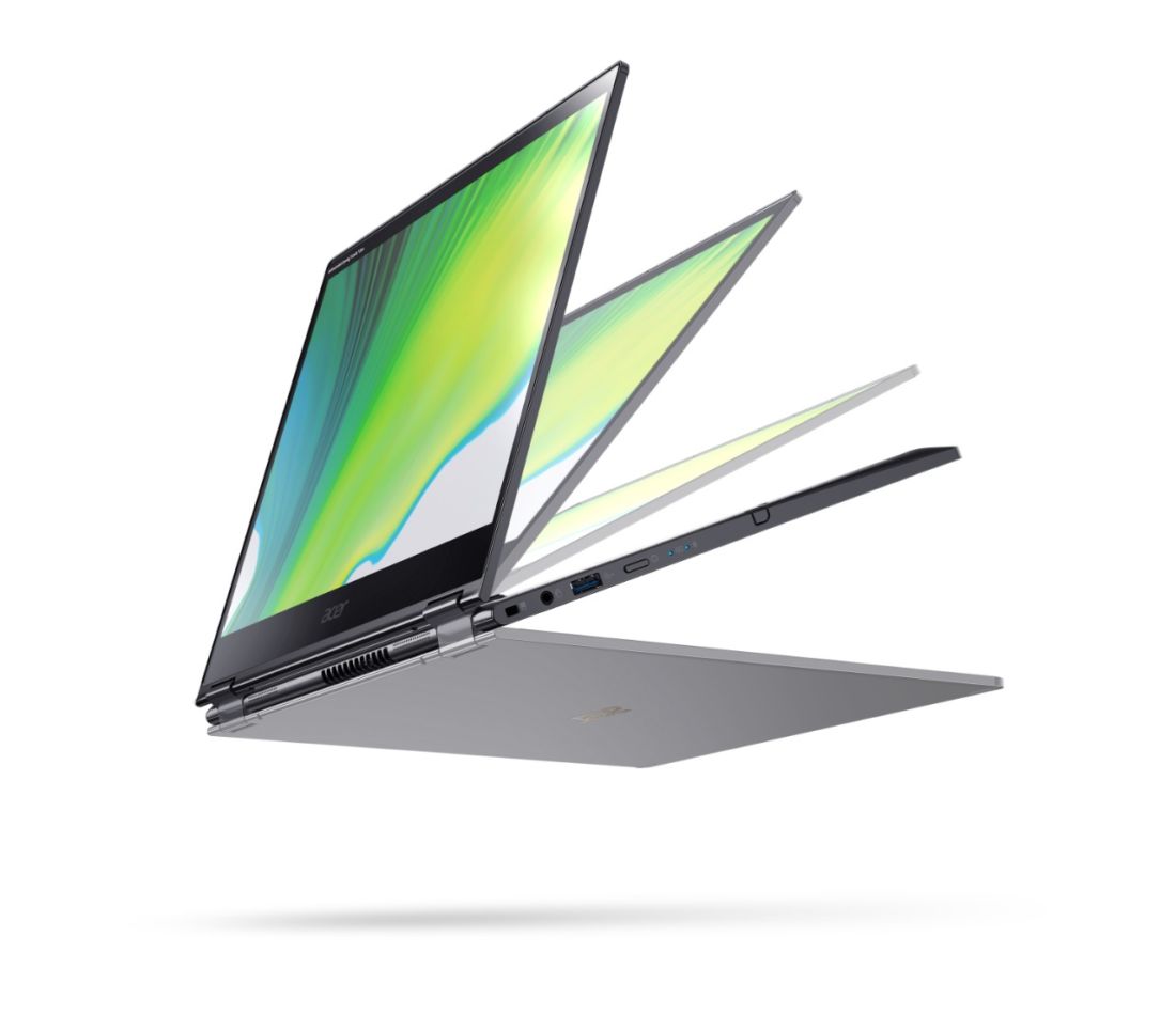 Acer Spin 5 hadirkan laptop Konvortibel dengan Layar Antimikroba