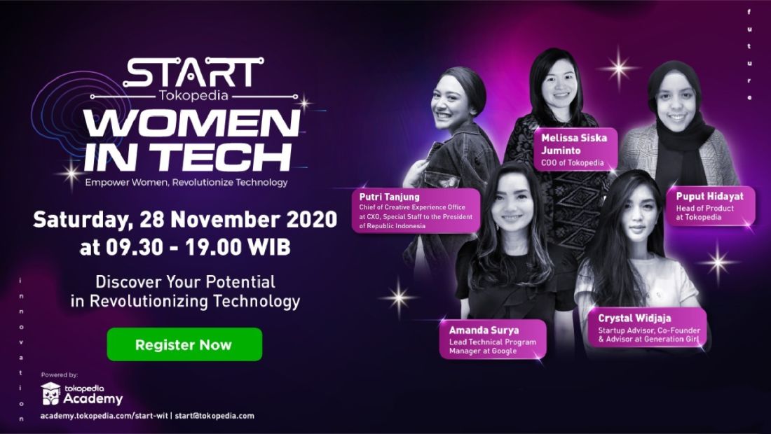 Hari Ini, Tokopedia Hadirkan START Summit Extension: Women in Tech