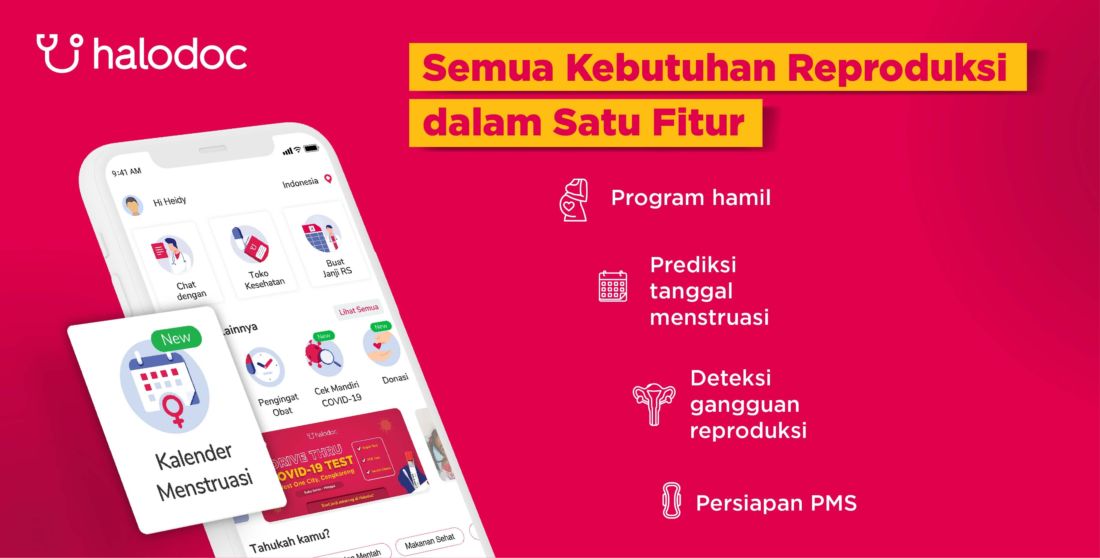 Halodoc punya fitur Kalender Menstruasi, makin teratur catat periode menstruasi kamu!