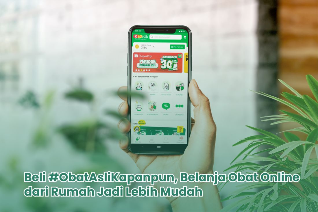 #ObatAsliKapanpun di Aplikasi K24Klik, Mudahkan Pengguna dalam Belanja Obat Online dari Rumah