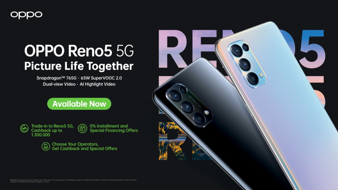 Reno5 5G resmi dijual perdana di Indonesia, OPPO bagikan penawaran menarik!