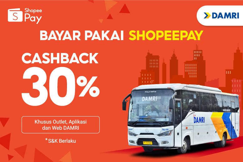 Gandeng ShopeePay, DAMRI Hadirkan Layanan Pembayaran Elektronik