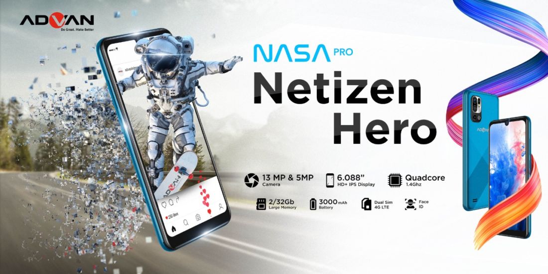 ADVAN NASA Pro Hari Ini Dijual Cuma Rp999.000