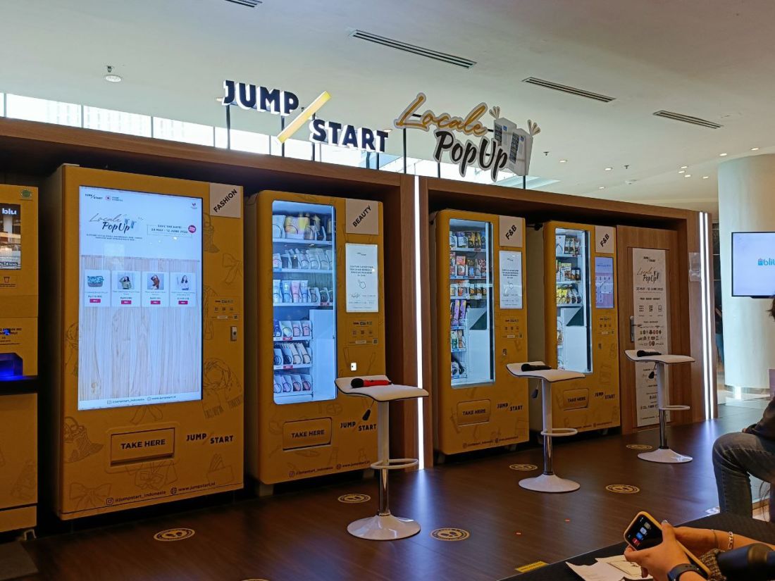 Gaet JumpStart, Blibli Bawa Smart Vending Machine OmniChannel