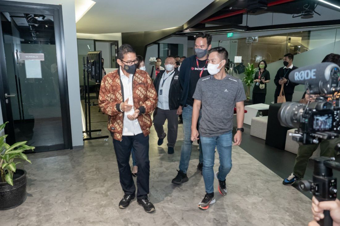 Sandiaga Uno Kunjungi Kantor Bukalapak, Diskusi Tentang Perkembangan Industri Gaming Indonesia