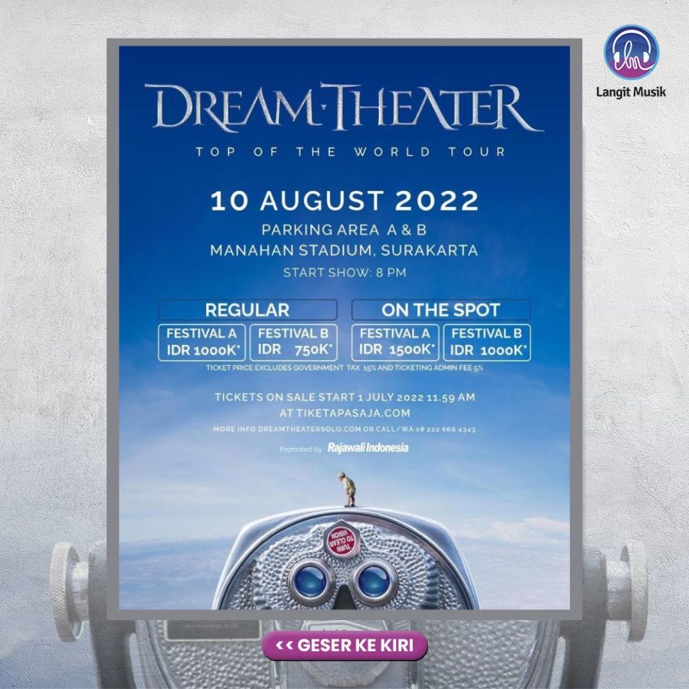 Jelang Kedatangan Dream Theater di Solo, Gibran Bagikan Playlist di Langit Musik