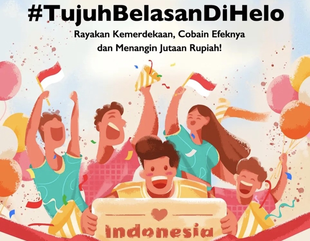 Helo Ajak Masyarakat Rayakan HUT RI ke-77 Secara Virtual