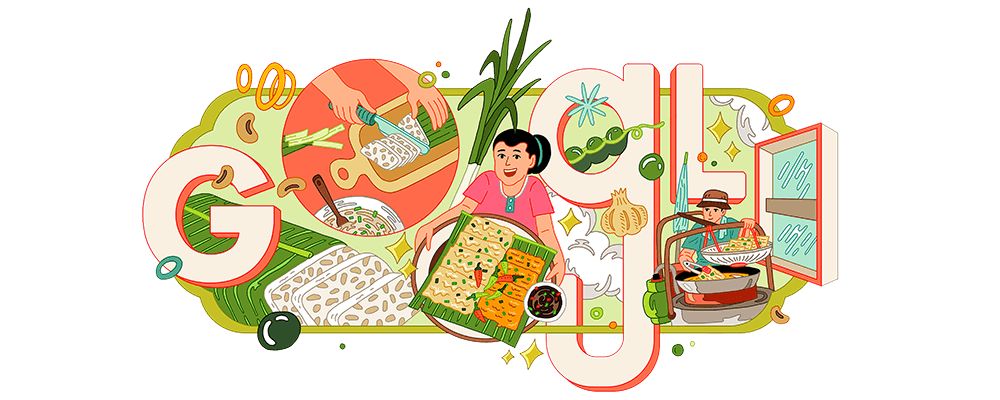 Tempe Mendoan Tampil di Google Doodle Hari ini