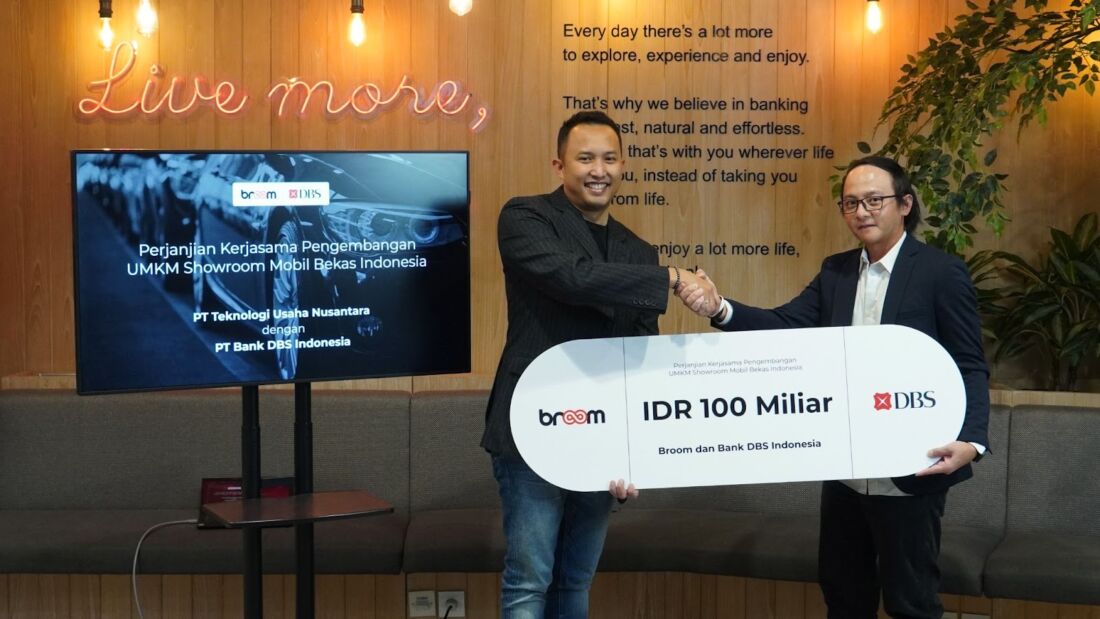 Bank DBS Kucurkan Dana 100 Miliar ke Startup Otomotif Broom