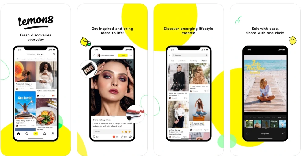 Duduki Peringkat Top 10 di App Store, Ini Lemon8 Aplikasi Saingan Instagram dari ByteDance