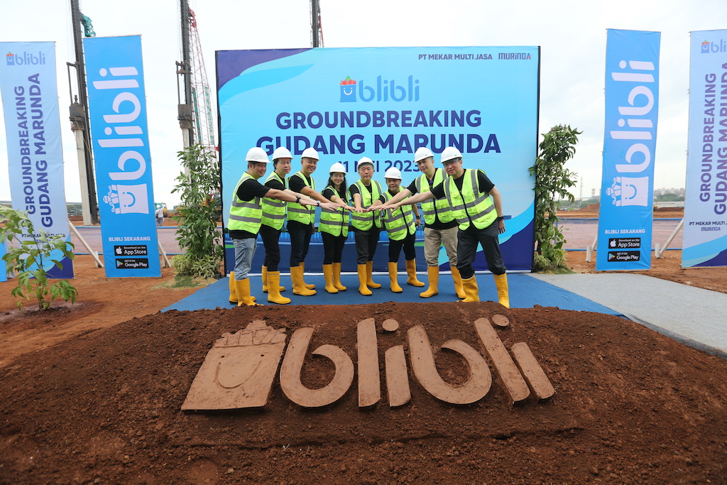 Groundbreaking Gudang Baru Blibli Pakai Konsep Green Building