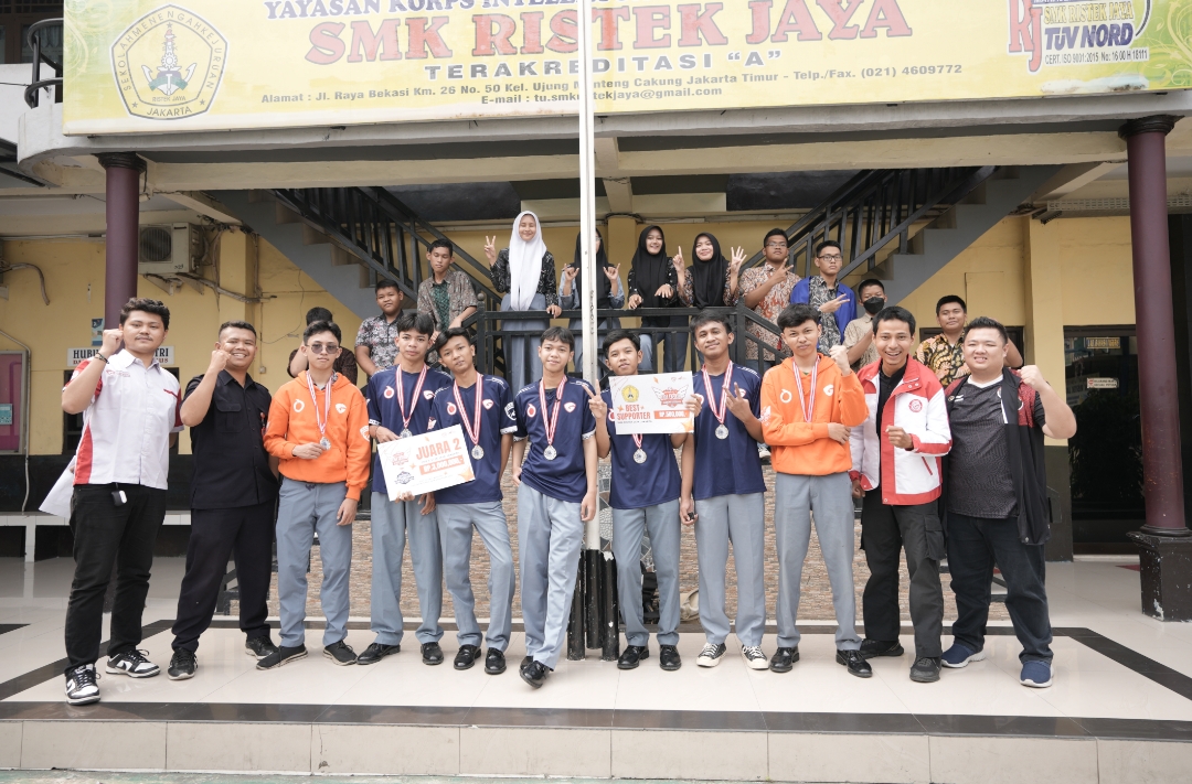 SMK Ristek Jaya Jakarta Raih Medali Perak di Liga Ekskul Akademi Garudaku OrtusEight 2023