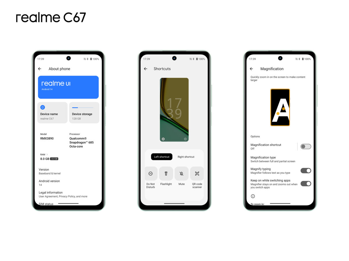 Pertama di Segmennya, realme C67 Hadirkan Sistem Operasi Android 14