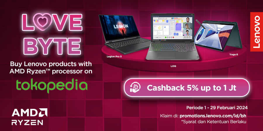 Sambut Hari Valentine, Lenovo Bagikan Promo Spesial “Love Byte”