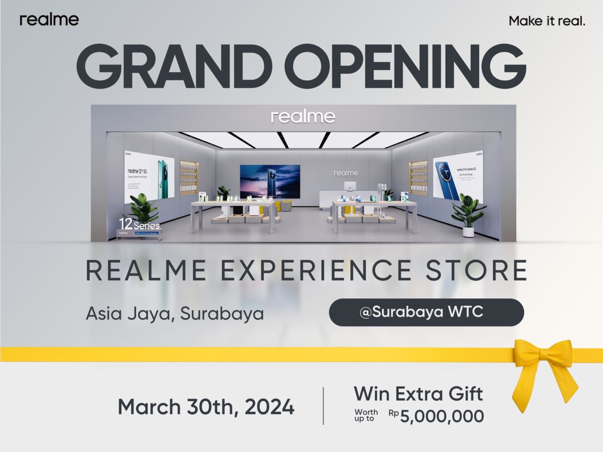 Pertama di Indonesia, realme Experience Store 3.5 Segera Hadir di Surabaya