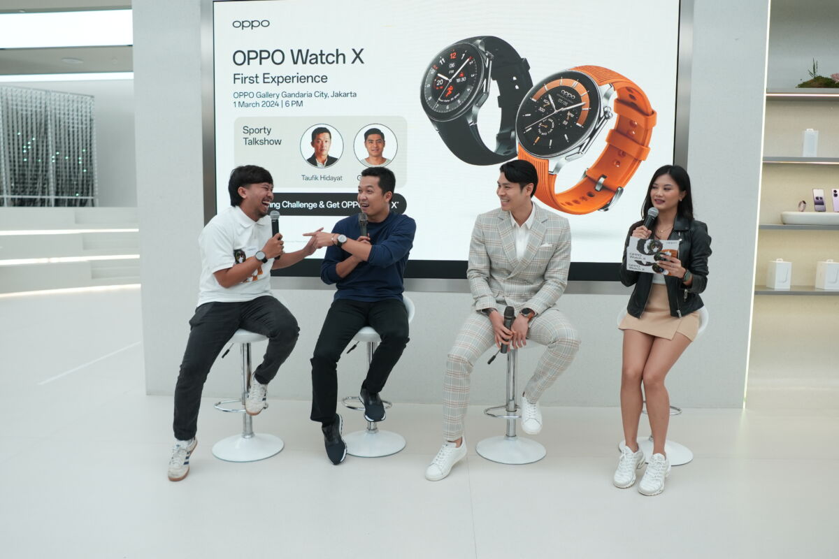 Dengan Desain Flagship, OPPO Watch X Berhasil Buat Kagum Taufik Hidayat dan Glenn Victor