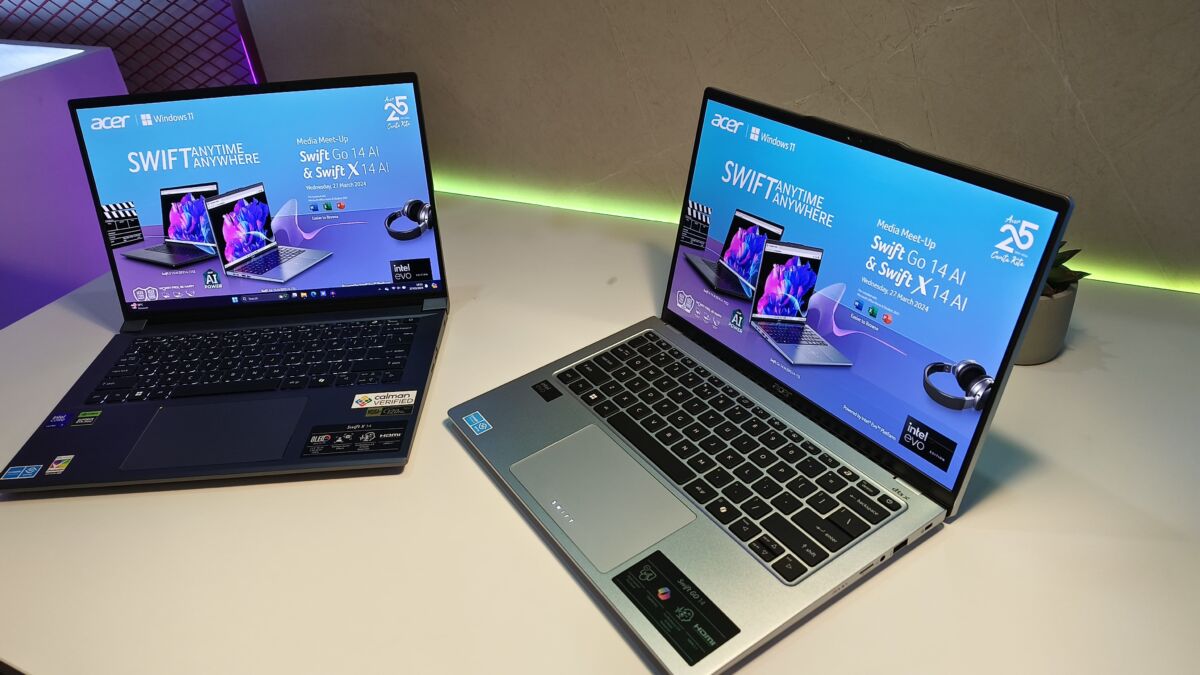 Acer Luncurkan Dua Laptop AI di RI, Swift X 14 AI dan Swift Go 14 AI