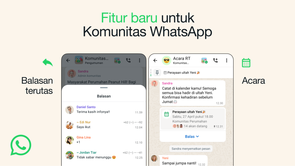 WhatsApp Luncurkan Fitur Baru untuk Komunitas
